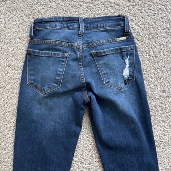 KanCan distressed jeans skinny jeans size 0 - Picture 4 of 8
